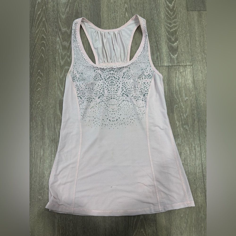 Lululemon Pink and Gray Swiftly Tech Tank Top